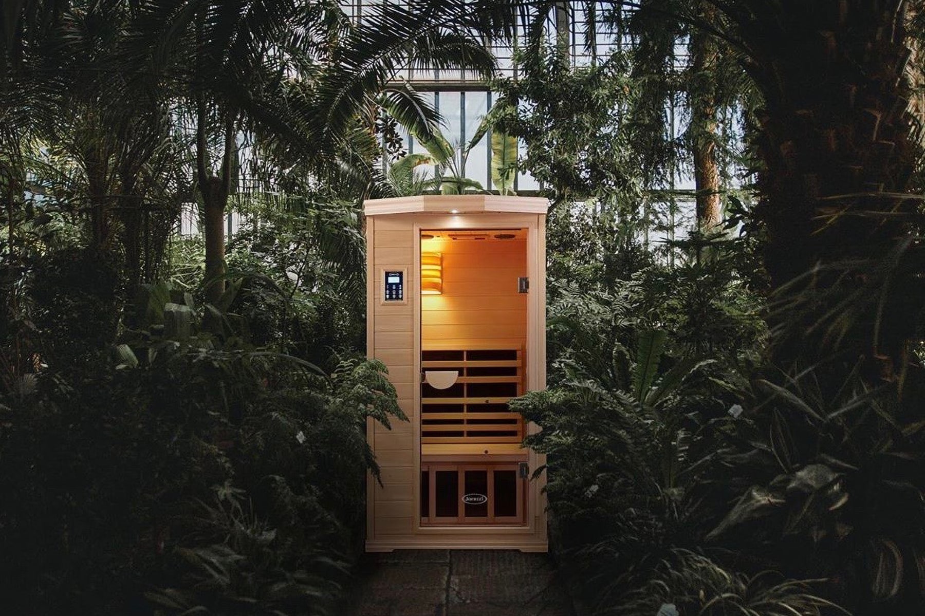 Sauna in a Greenhouse